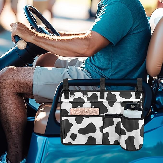 Golf Cart Rear Seat Organizer Storage Bag Large Capacity Golf Cart Accessory - Image 3
