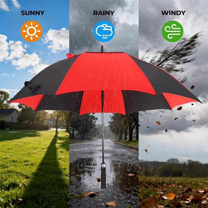 LLanxiry Automatic Open Golf Umbrella 54/62/68/72 Inch, Extra Large Windproof - Image 6
