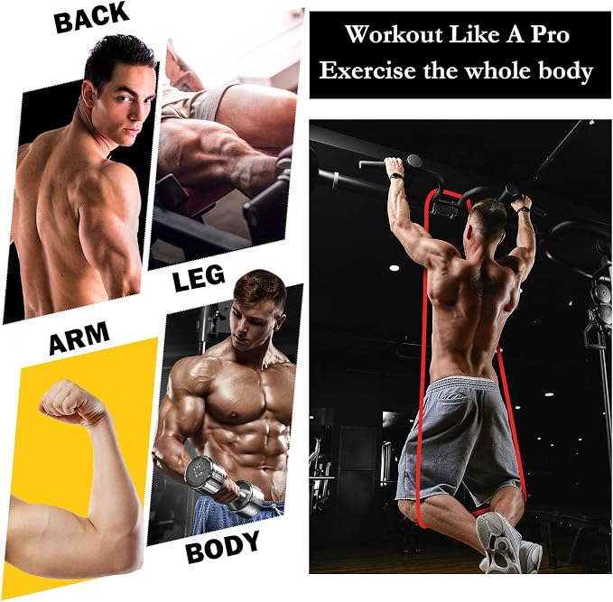 8 Pcs Resistance Bands Pull up Bands Pull up Assistance Bands Exercise Workout - Image 5
