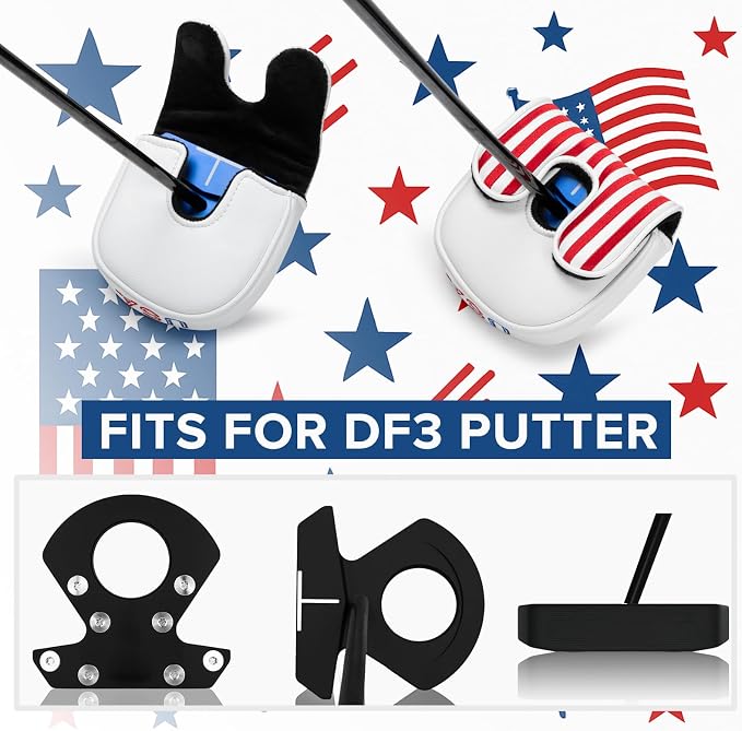 Golf Putter Covers Mallet Putter Headcover - Image 3