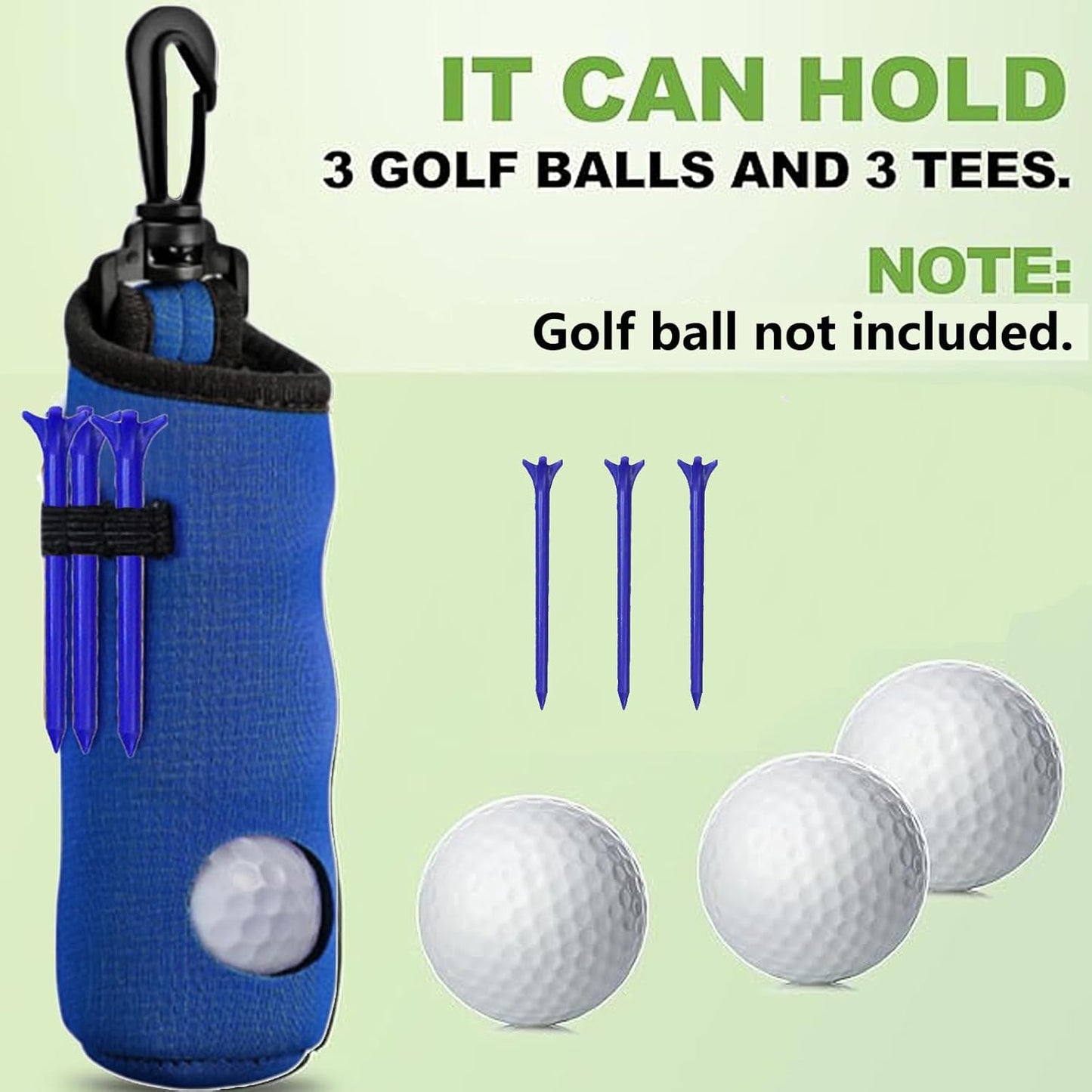 11 Pcs Golf Accessories Kit, Include Golf Tees Golf Towel Golf Ball Bag with Hook Cleaner Brush Golf Ball Marker Golf Divot Tool Golf Score Counter