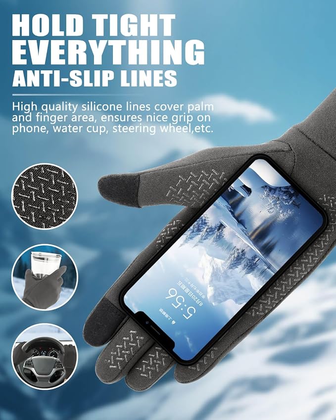 Aegend Lightweight Winter Gloves - Image 3