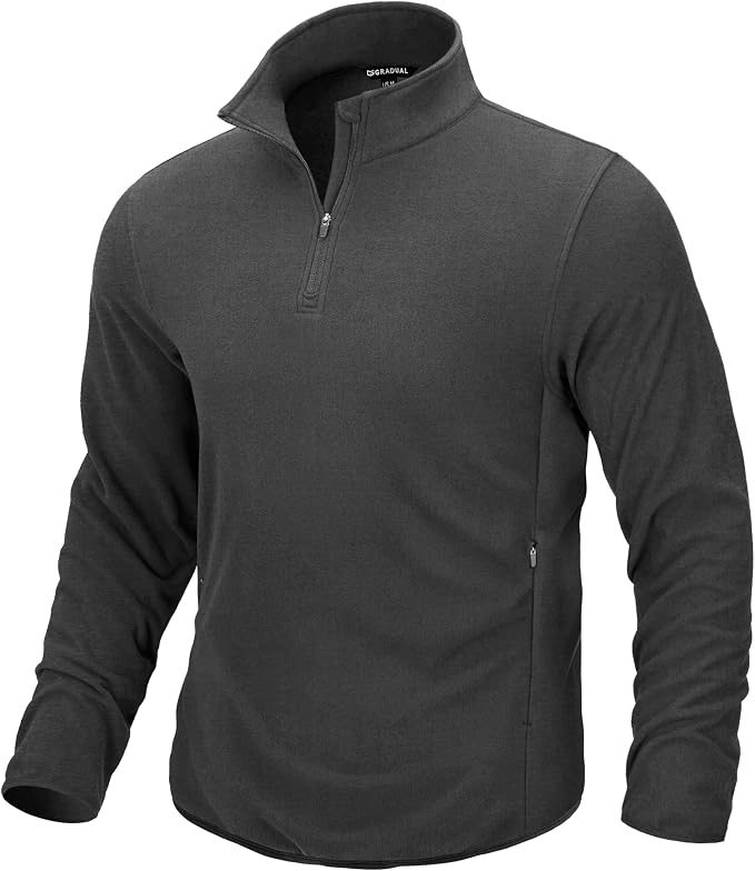 G Gradual Mens Quarter Zip Pullover Fleece by GGradual