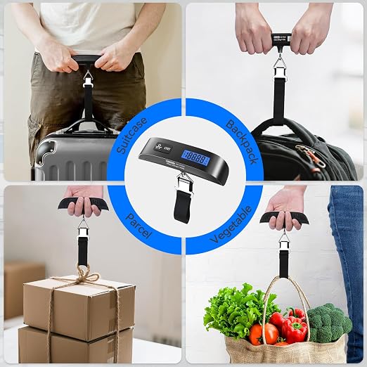 Luggage Scale, Travel Essentials, Digital Backlight LCD Display Handheld - Image 9