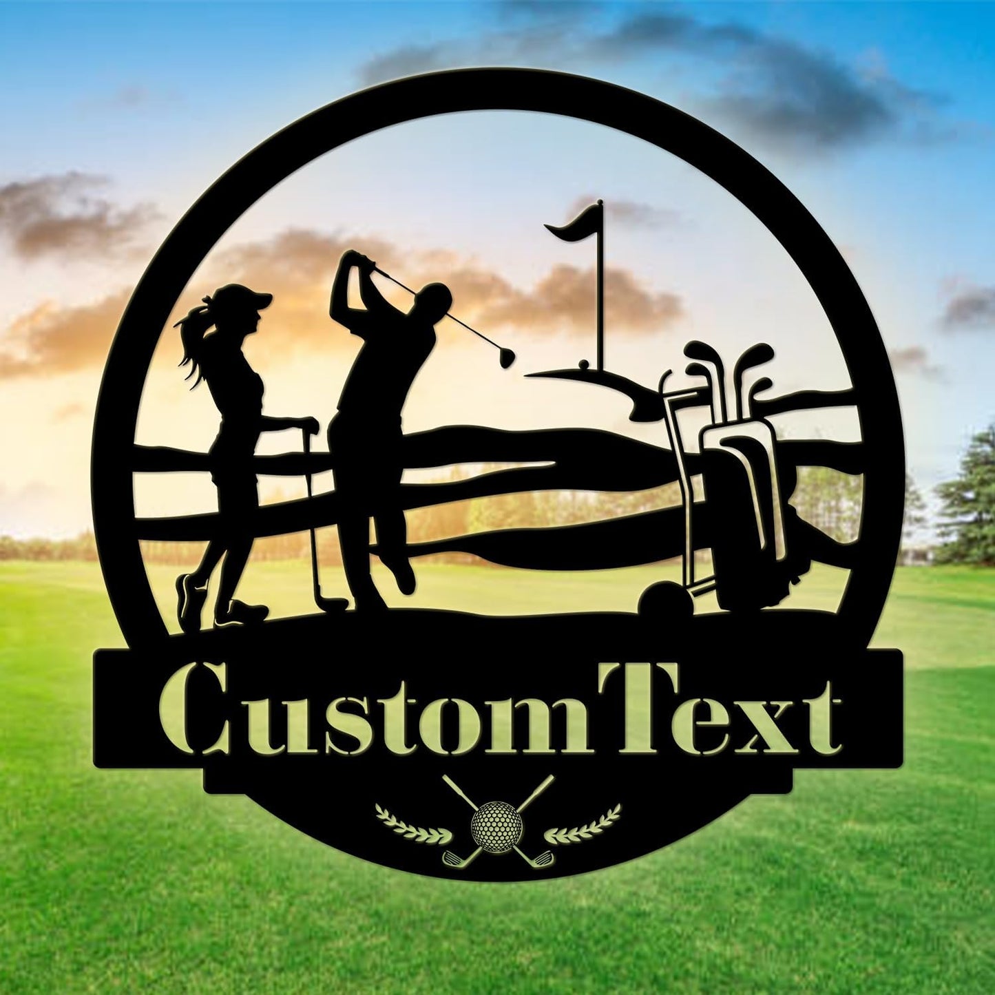 19th Hole Custom Metal Sign | Golf Wall Art Metal Signs Customized | Golfer Personalized Home Decor Sign | Custom Signs Outdoor Metal | Indoor Custom Wall Art | Kitchen Home Decor