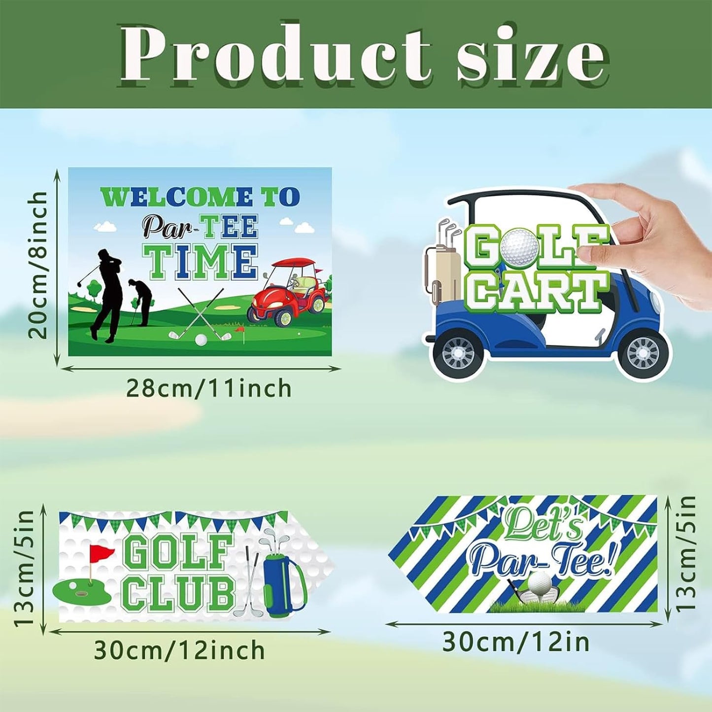 20 Pieces Golf Party Sign Golf Party Photo Booth Props Funny Decorations Themed Favors Centerpiece for Themed Birthday Decor