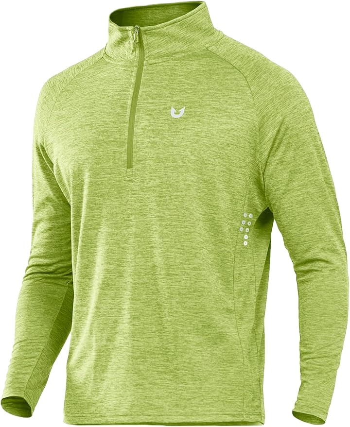 NORTHYARD Quarter Zip Pullover Men Running Shirt Long Sleeve Moisture Wicking by NORTHYARD