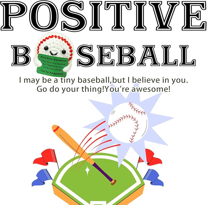 Funny Crochet Mini Baseball Gift - Image 2