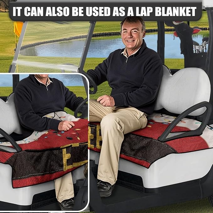 Golf Cart Seat Covers Universal Golf Cart Seat Cover Blanket Cushion Cover - Image 2