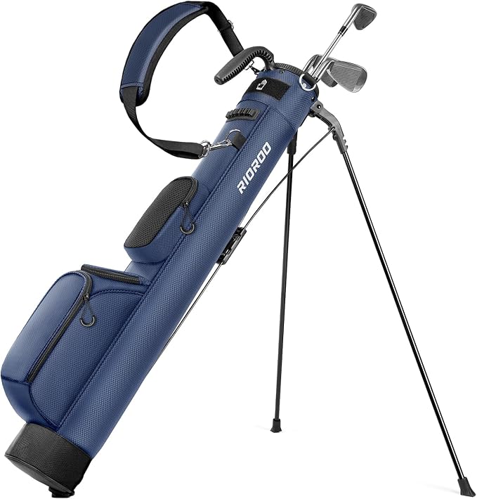 Golf Stand Bag, Lightweight Par 3 Golf Bag Holds Up to 7 Clubs by RIOROO
