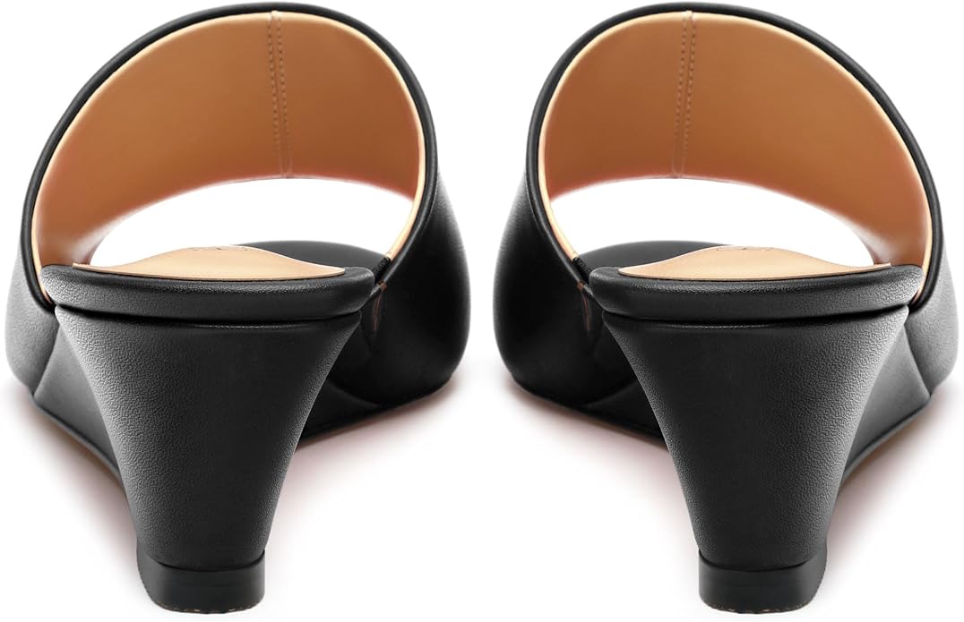 Wedge Sandals for Women Open Toe Wedge Heels Womens Matte High Heel Sandal - Image 4