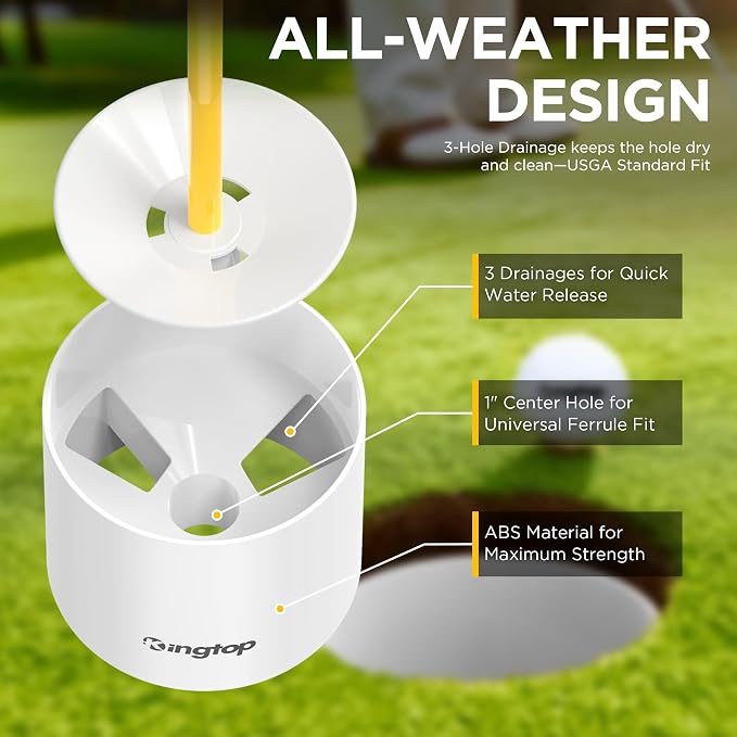 KINGTOP Golf Flagstick Mini, Putting Green Flag - Image 4