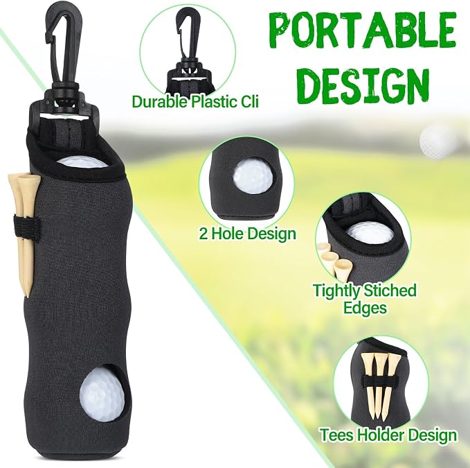 24 Pcs Golf Ball Holder Pouch - Image 3
