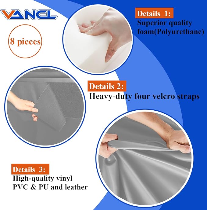 Gym Padding Wall Pads for Gym Wall Mats Basketball Wall Padding 2" Thick Foam - Image 4