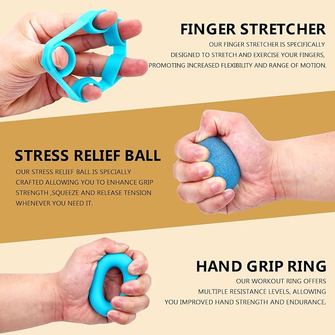 13 PCS Grip Strength Trainer Kit, Hand Gripper Strengthener, Forearm - Image 7