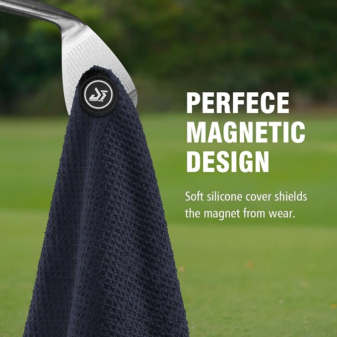 Dragon tiger Magnetic Golf Towel – 23.6"x15.7" Microfiber Waffle Weave - Image 2