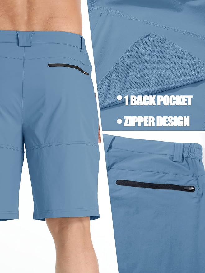 TACVASEN Men's Summer Outdoor Shorts Quick Dry Cargo Casual Work Hiking Shorts - Image 7