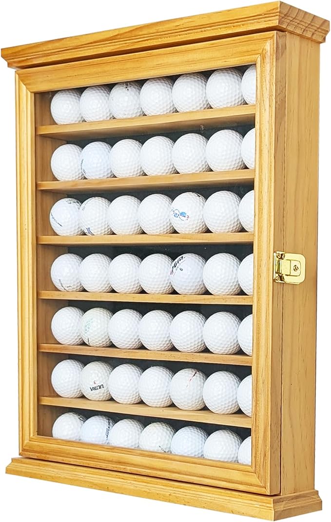 49 Golf Ball Display Case | Solid Wood Cabinet by arborishthink