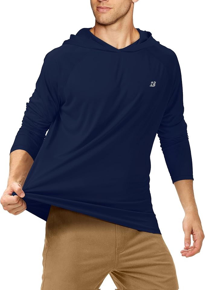 Roadbox UPF 50+ Fishing Shirts for Men, Long Sleeve UV Sun Protection Hoodie - Image 2