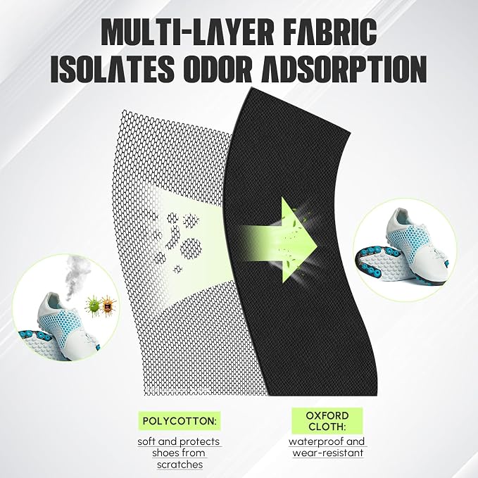 2 Pack Smell Proof Shoe Cleat Bag - Image 3