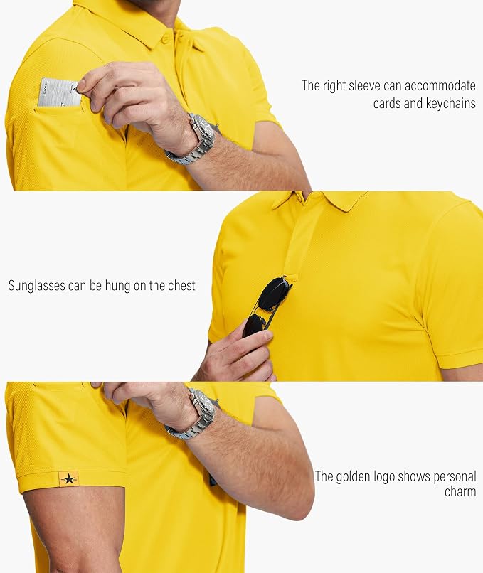 ZITY 5 Pack Mens Polo Shirt Short Sleeve Sports Golf Tennis T-Shirt - Image 2