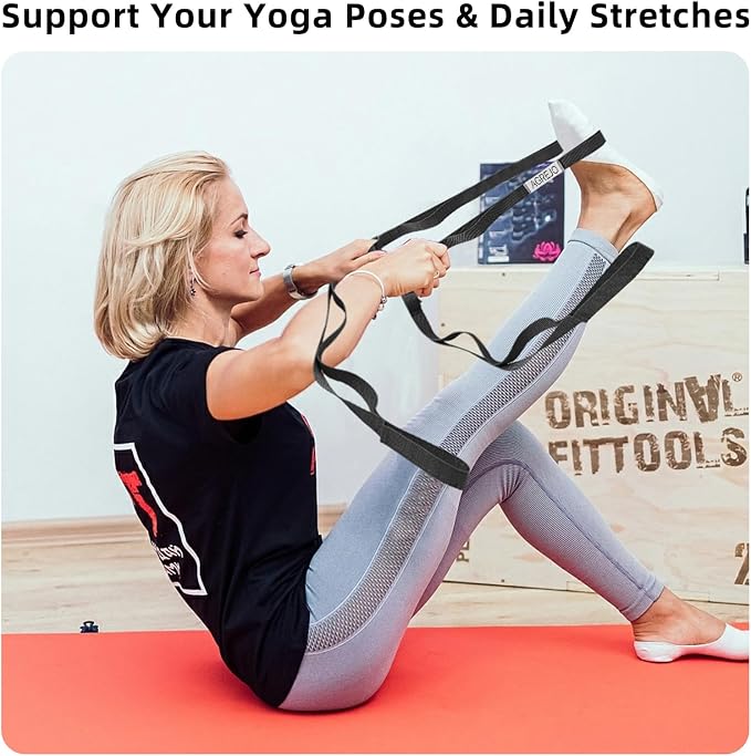 Stretching Strap Yoga Strap Physical Therapy - Image 4