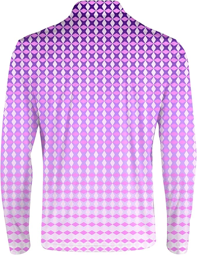 Men's Long Sleeve Golf Shirt Quick Dry 3 Button Work Fishing Outdoor Casual - Image 4