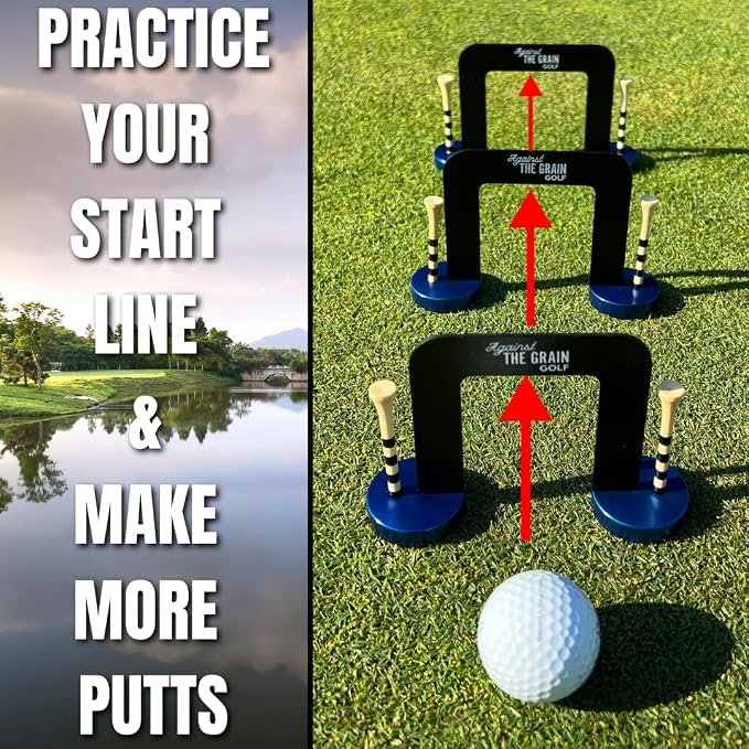 Golf Putting Gate 3 Pack with 6 Tees & Detachable Bases - Image 5
