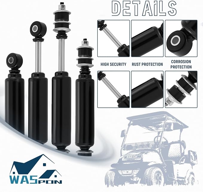 4 PCS Golf Cart Front and Rear Shock Absorbers Kit - Image 4