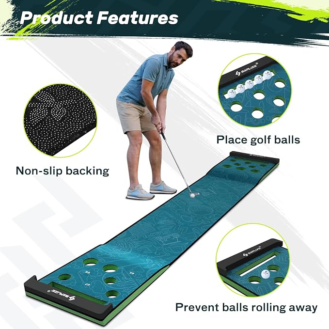 SAPLIZE Golf Putting Mat/Putting Green Mat - Image 4