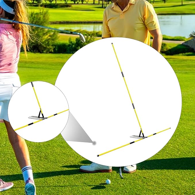 Colaxi Golf Alignment Sticks Holder, Practice Rod Correct Posture Golfer Golf - Image 3