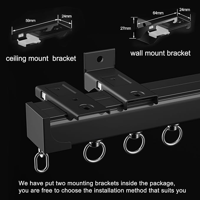 Ceiling Curtain Track Ceiling Mounted Curtain Rail - Image 5