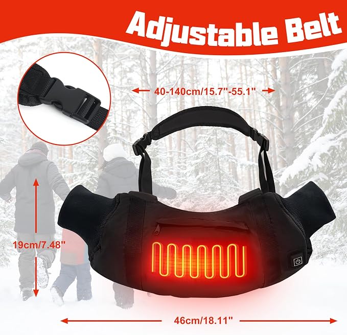 Heated Hand Warmers Pouch 10000mAh Electric Heated Hand Muff - Image 2