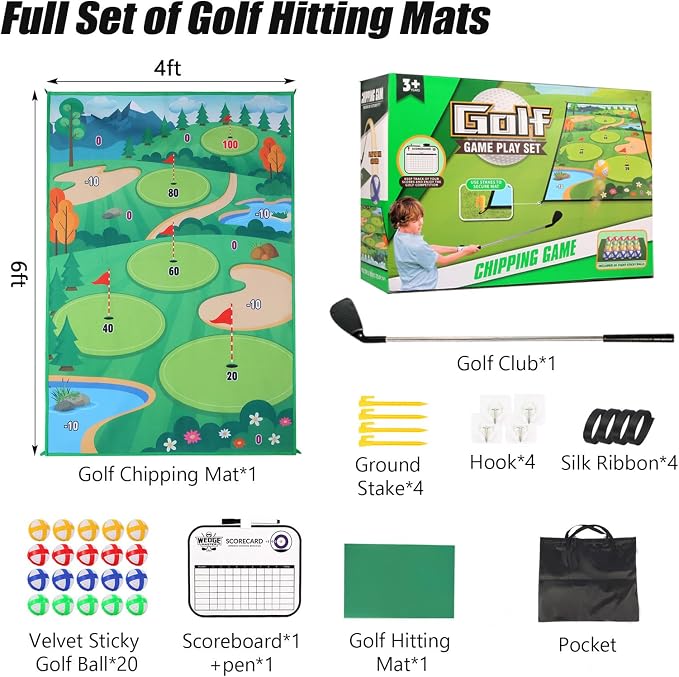 Golf Chipping Game Mat Golf Training Hitting Mat - Image 6