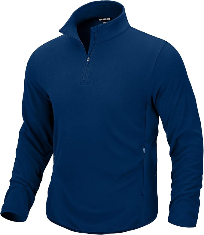 G Gradual Mens Quarter Zip Pullover Fleece by GGradual