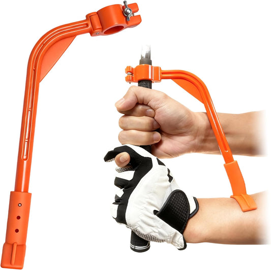 Golf Swing Trainer Aid, Adjustable Golf Training Wrist Aids Hinge, Silicone Golf Swing Correcting Trainer Accessories Tool, Golf Practice Equipment Gifts for Golfers, Beginners and Players