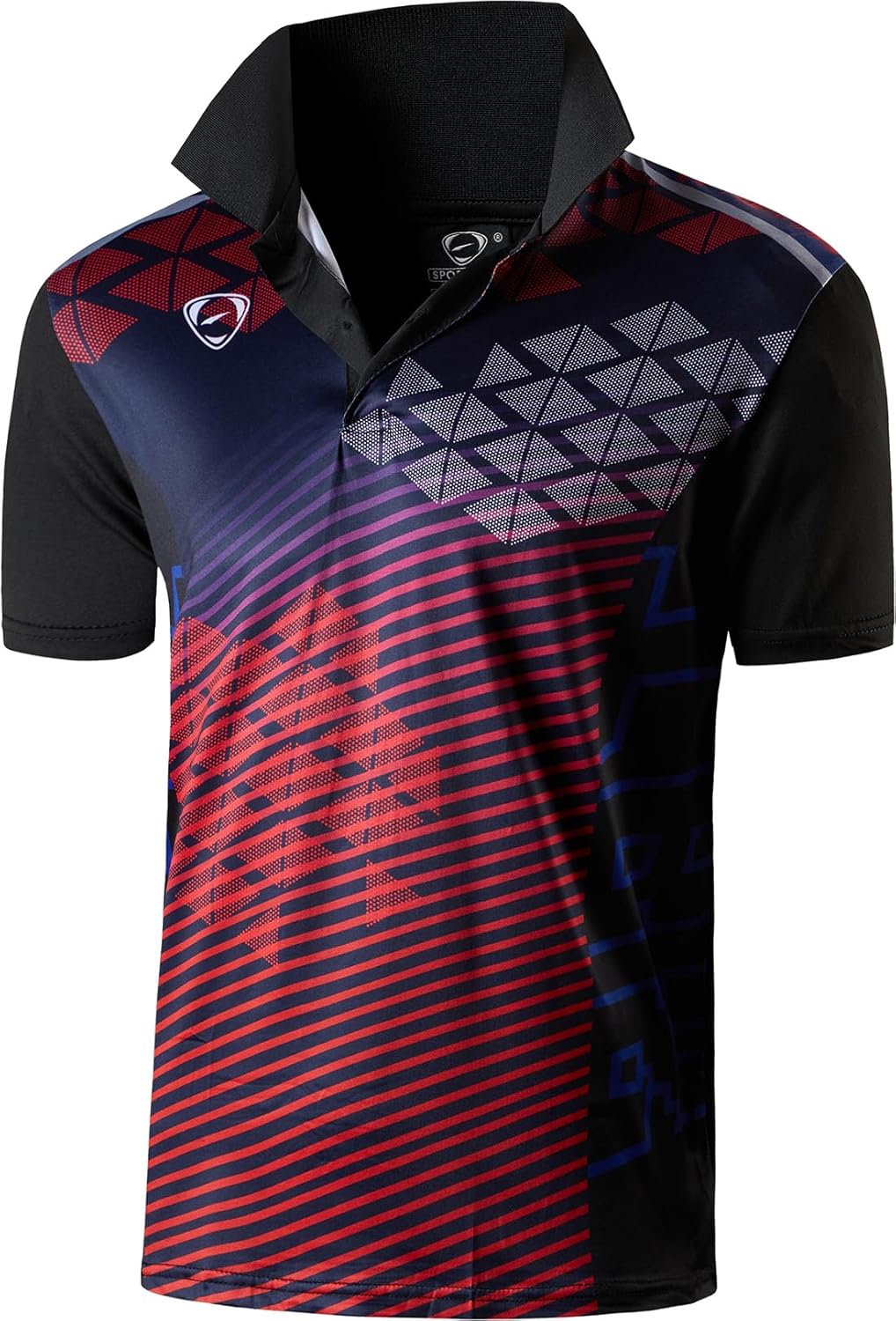 jeansian Men's Sport Outdoor Quick Dry Fit Short Sleeves Polo Tee Shirt Tshirt T-Shirt Tops Golf Tennis Bowling LSL195