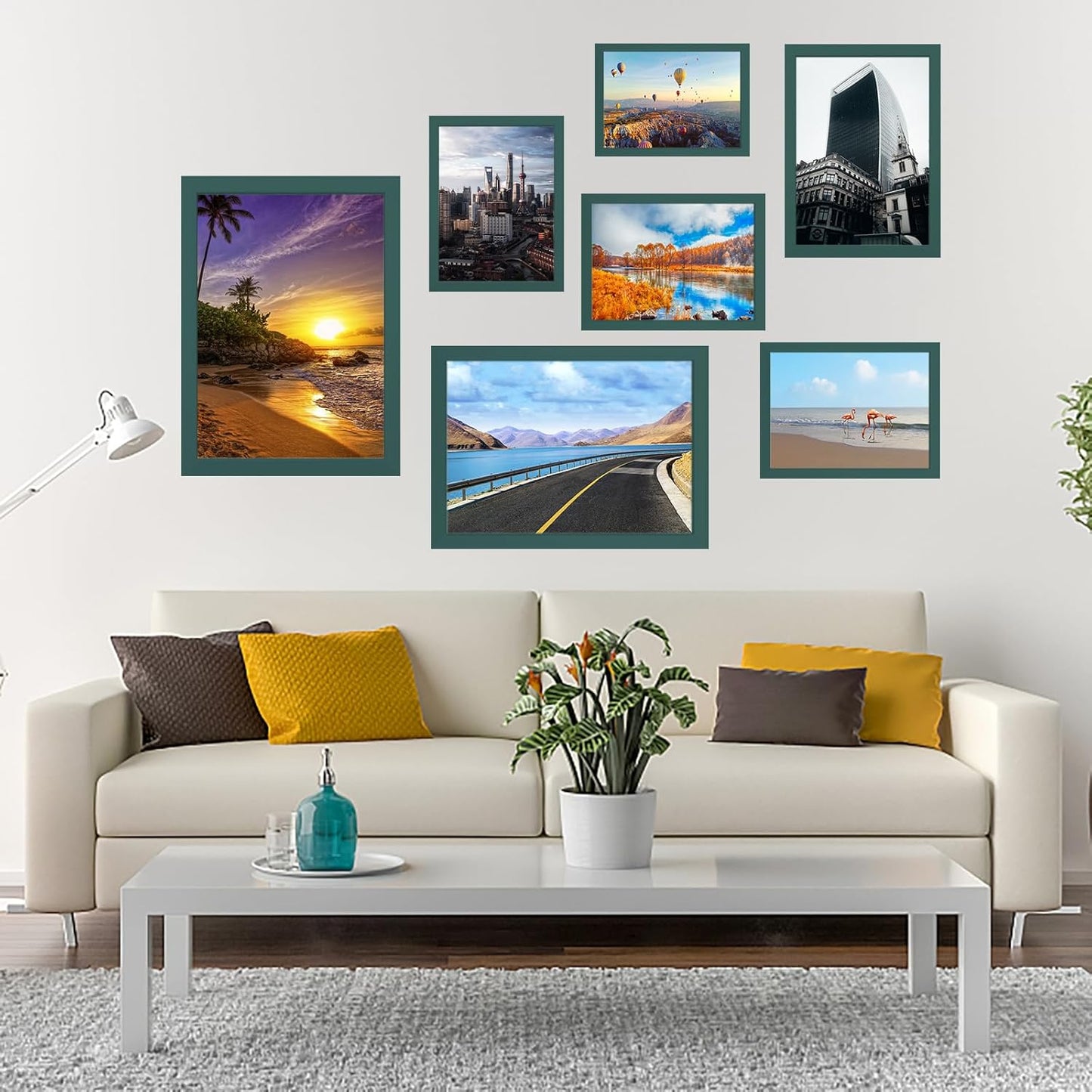 10x14 inch Wood Picture Frames for Wall Hanging,Diamond Painting Frames Rectangle Baby Scan Picture Frame for Family Walls Decoration,Anniversary,Wedding,Christmas,Halloween,Shower,Certificate (Dark