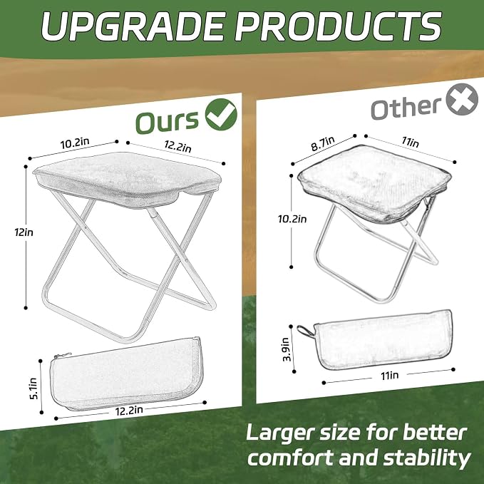Collapsible Stool, Portable Chair, Lightweight Portable Stool - Image 6
