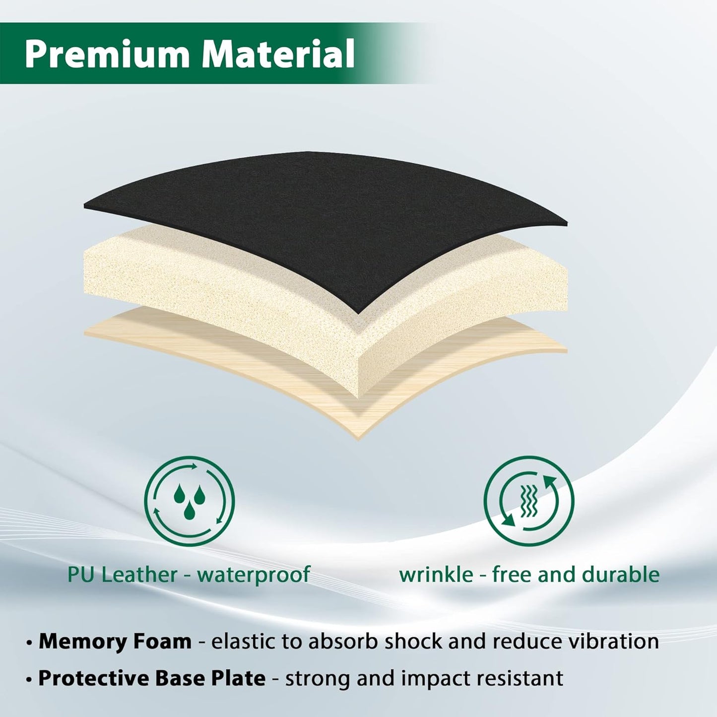 10L0L Golf Cart Seat-Front Seat Cushion & Backrest for Golf Cart Club Car Precedent (2012-up) Premium Sponge Comfortable Soft (Black)