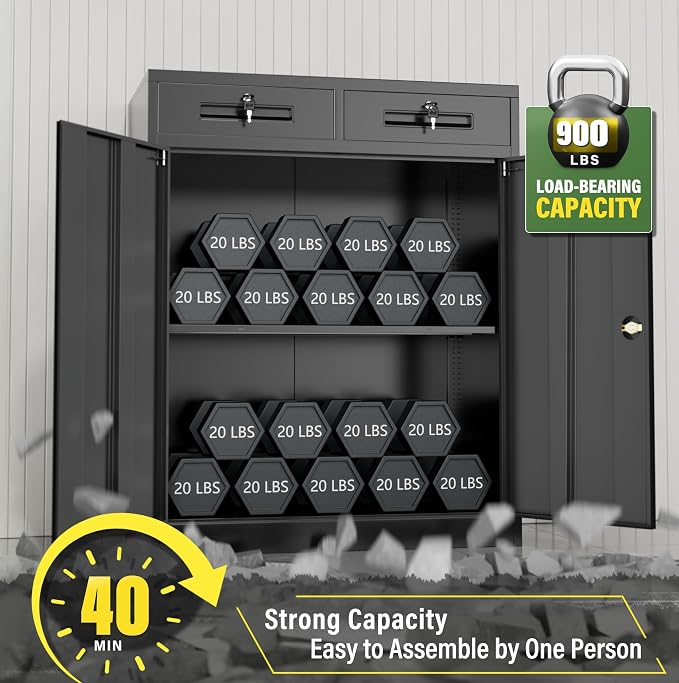Greenvelly Metal Storage Cabinet - Image 5