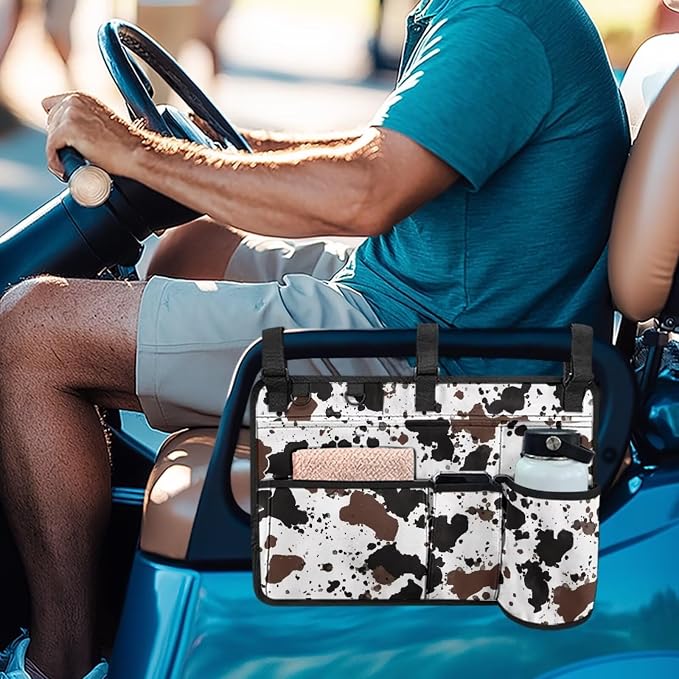 Golf Cart Rear Seat Organizer Storage Bag Large Capacity Golf Cart Accessory - Image 3