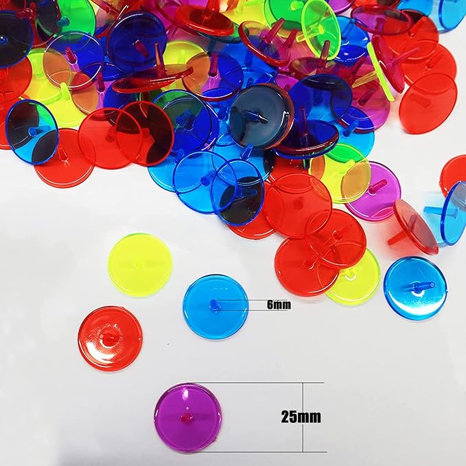 Golf Ball Markers Bulk 50/100/150 Pcs Position Marker Multicolor Transparent - Image 3