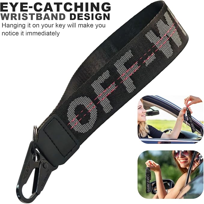 Fashionable Car Key Chain, Fabric Wrist Strap - Image 2