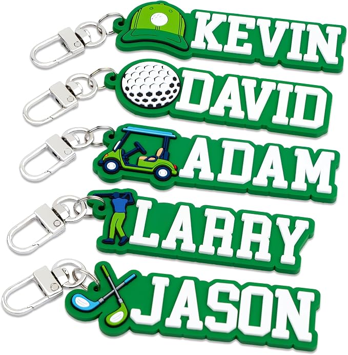 Personalized Sports Golf Keychain – Custom Name Tag, Bag Tag, Luggage Tag – Gift by SODWINCO
