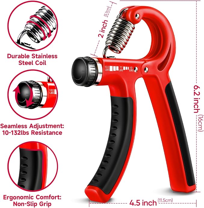 FitBeast Grip Strengthener Forearm Strengthener Hand Grips Strengthener Kit - Image 2