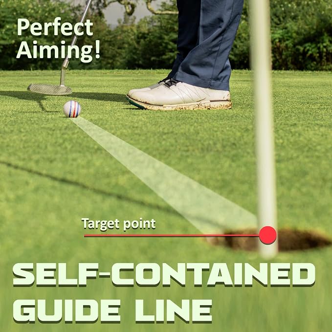 1 Pack 360° Triple Line Golf Ball Marker，Golf Ball Line Marker Tool，Golf Ball - Image 6
