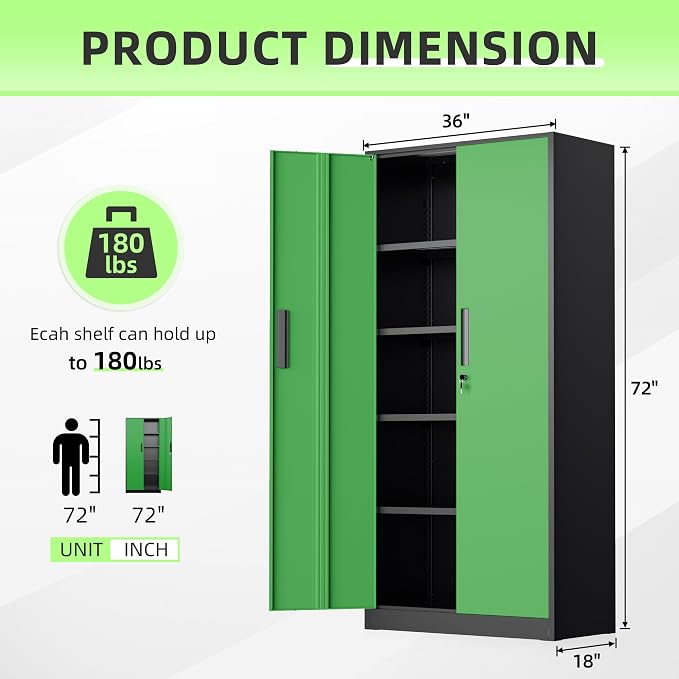 INTERGREAT Metal Storage Cabinet - Image 3
