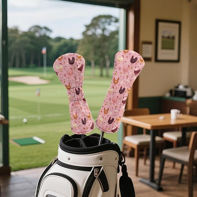 Golf Club Head Covers for Club Protective, Waterproof PU Leather Driver Fairway - Image 4