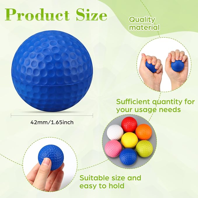 12 Pcs Foam Golf Practice Balls Soft Foam Balls - Image 2